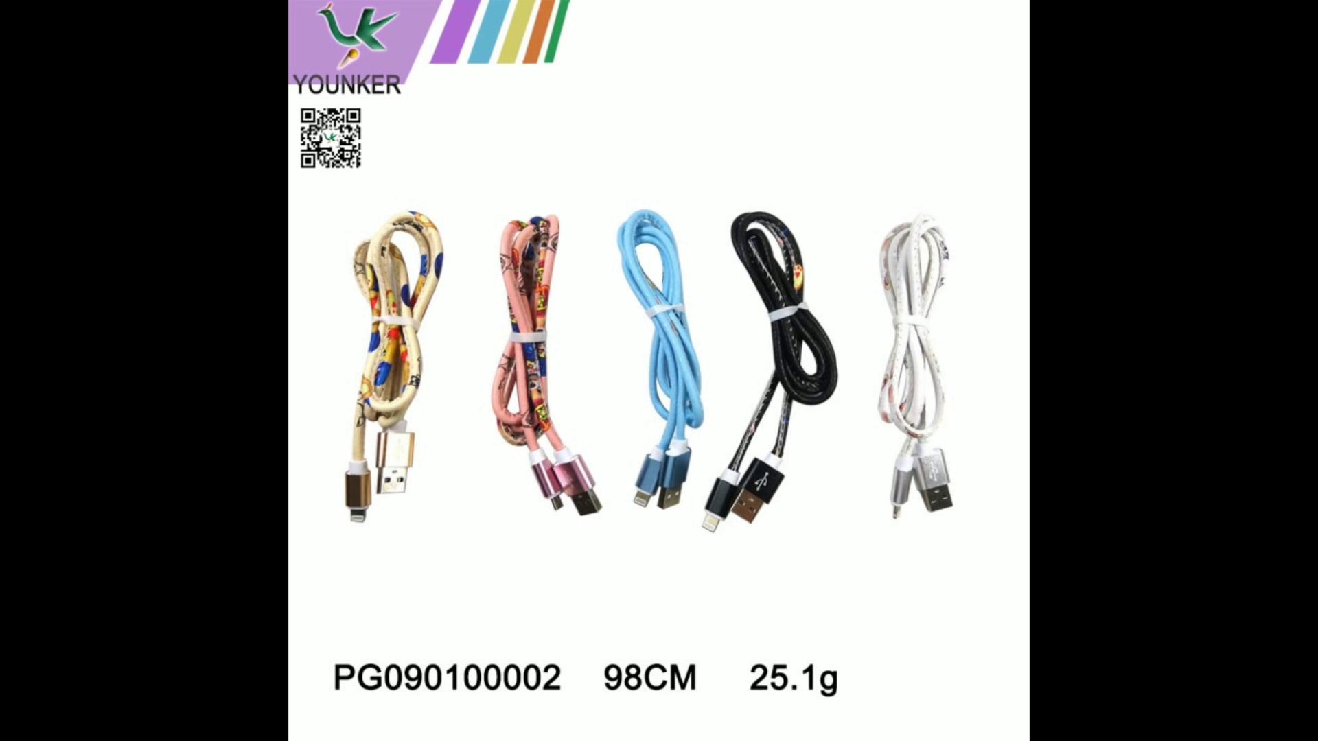 98CM USB Data Sync Charging Cable Phone USB Charger Cable Fast Charging Data Cabl For Iphone.