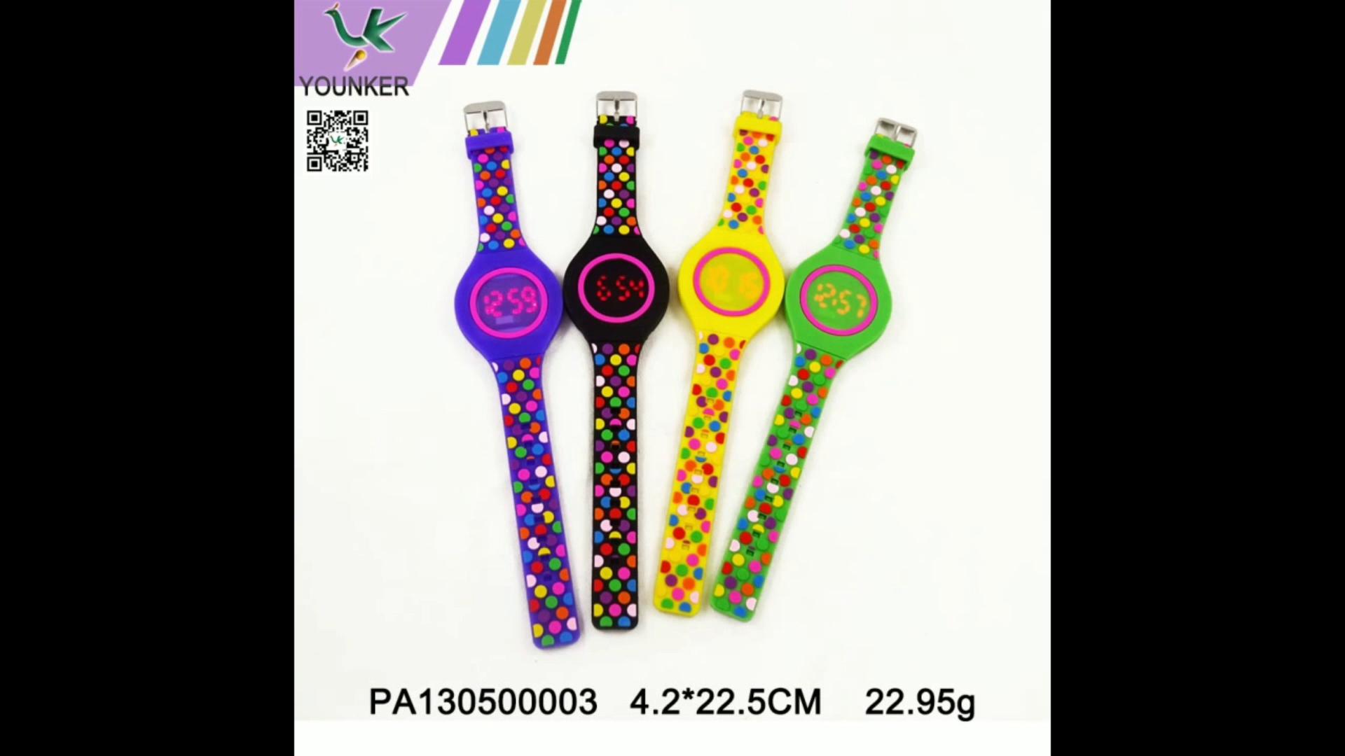 Led Watch Fashion Sports Factory Promotion Gift Silicone For Kids Digital Plastic Customized Logo.