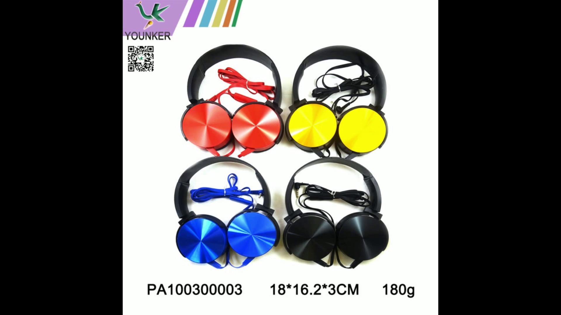 Corded Cheapest Headphones 3.5mm Audio Jack on Speakers With Foldable Design.