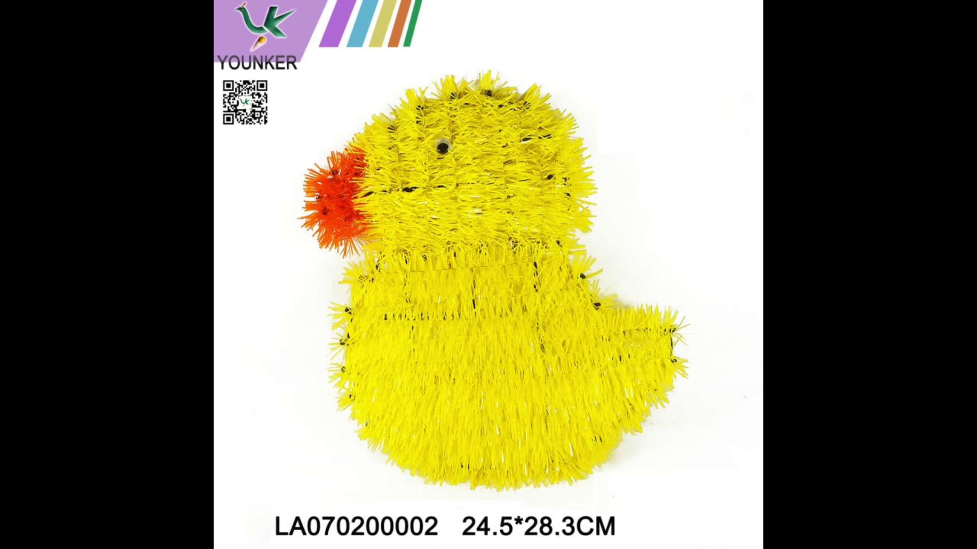 3D Plastic Chick Tinsel Easter Ornament Wall Decorations Easter Craft Supplies.